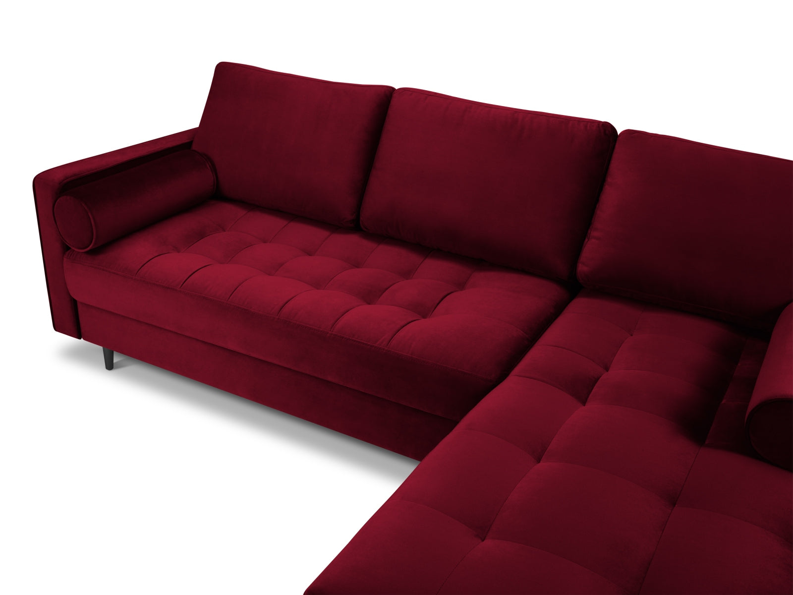 Elegantes 4-Sitzer Ecksofa rechts Aspen von Cosmopolitan Design, ideal für gemütliche Abende und geschmackvolle Wohnräume.