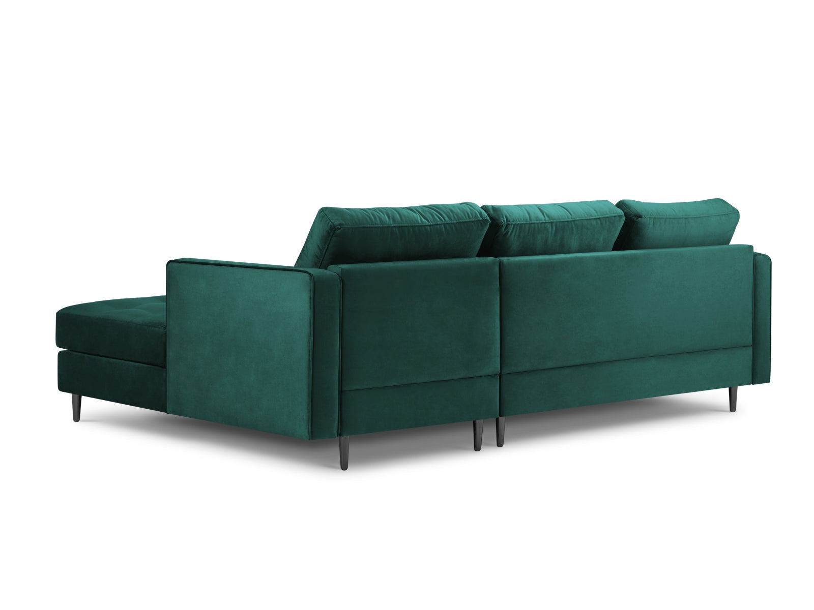 Modernes 4-Sitzer Ecksofa rechts Aspen in ansprechendem Petrol, perfekt für gemütliche Abende und stilvolle Einrichtungsideen.