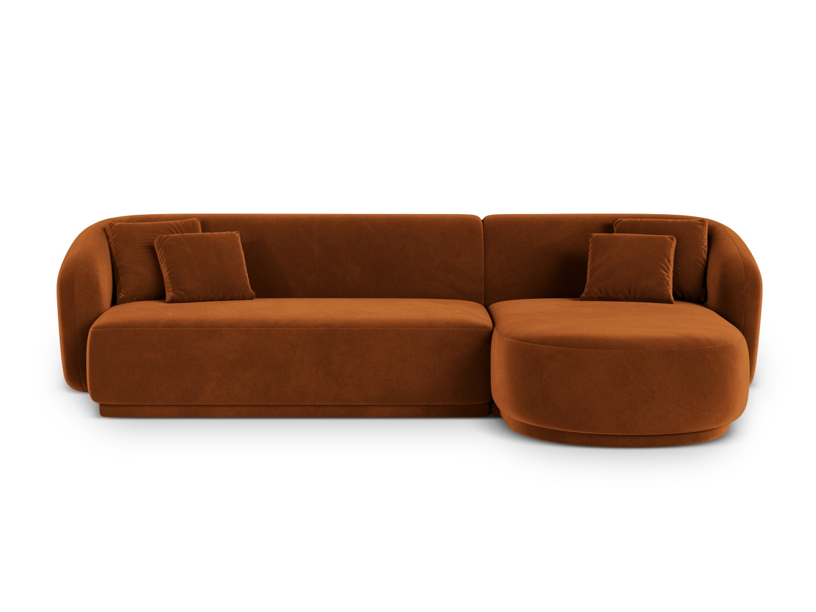 4-Sitzer Ecksofa rechts Gomera in Terracotta-Salvador präsentiert im Onlineshop von KAQTU Design AG. Ecksofa rechts ist von Cosmopolitan Design