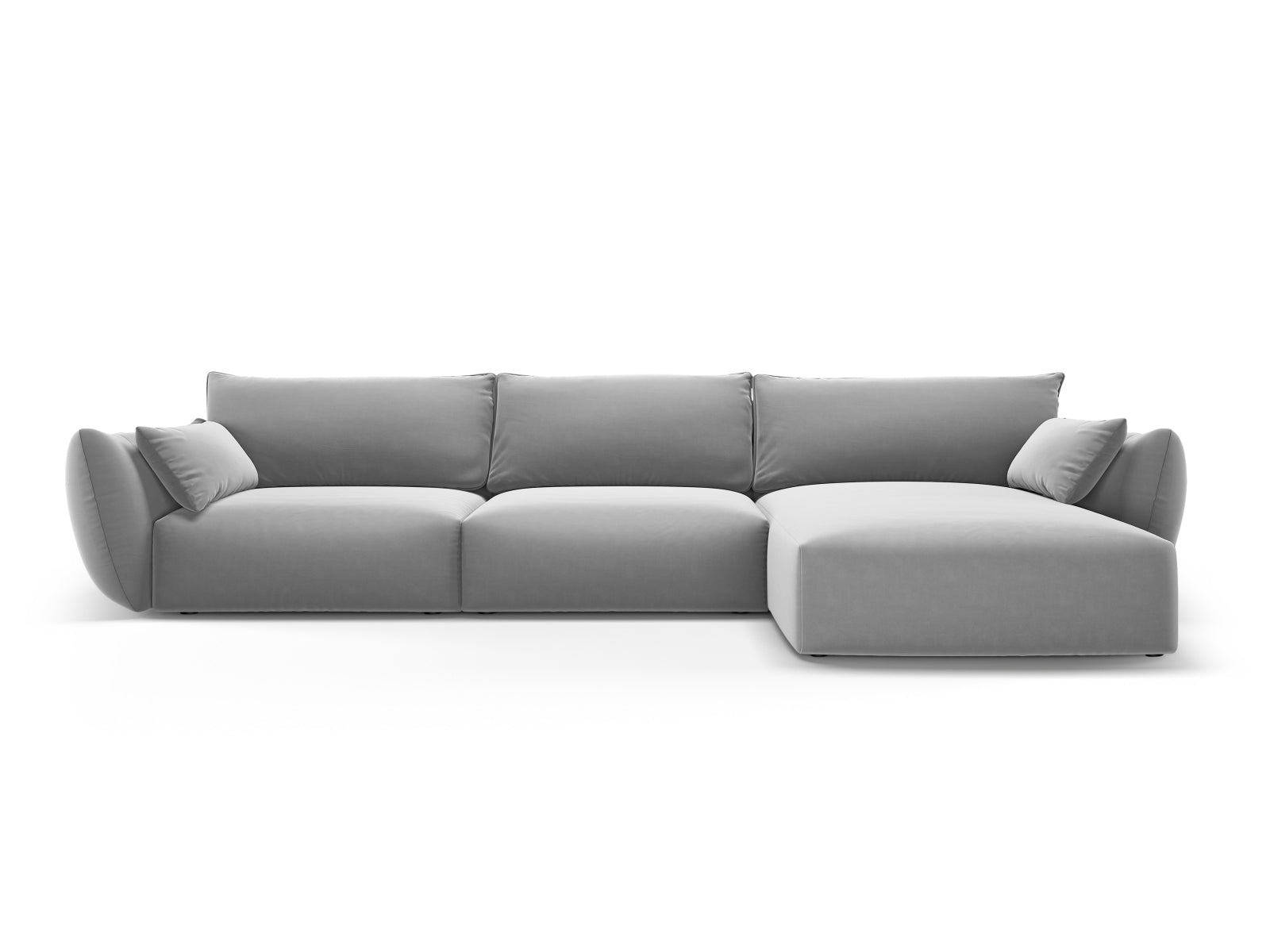4-Sitzer Ecksofa rechts Matera in Grey-Salvador präsentiert im Onlineshop von KAQTU Design AG. Ecksofa rechts ist von Cosmopolitan Design