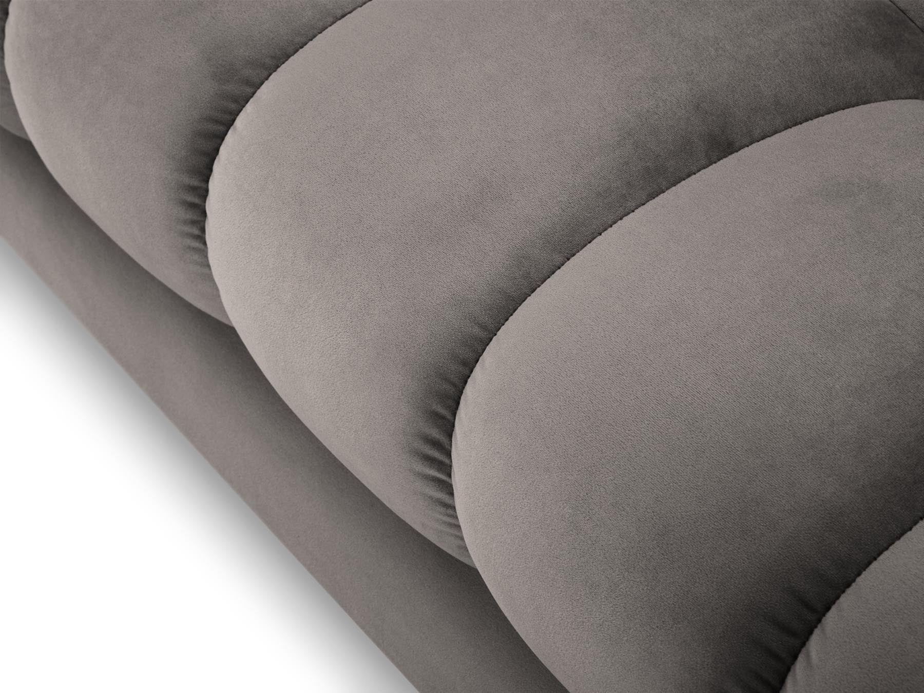 Elegantes 5-Sitzer Ecksofa rechts Bali in zeitlosem Grau, perfekt für entspannte Stunden und geschmackvolle Wohnräume.