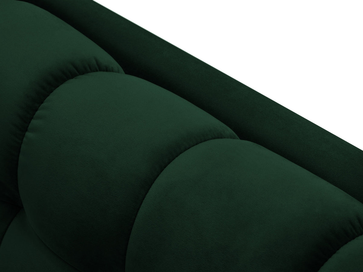 Ecksofa rechts Bali von Cosmopolitan Design mit Récamière, Stoffbezug und Metallbeinen