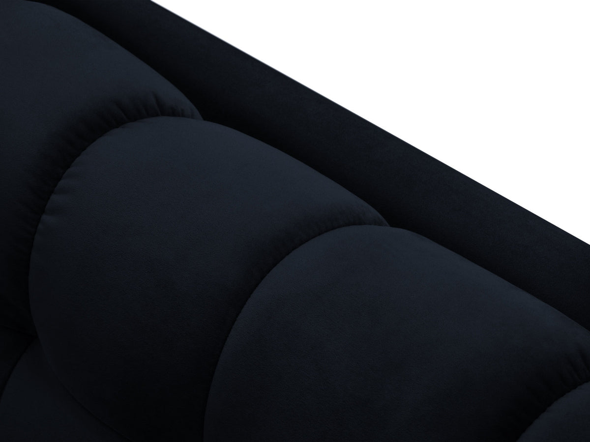 Ecksofa rechts Bali von Cosmopolitan Design mit Récamière, Stoffbezug und Metallbeinen