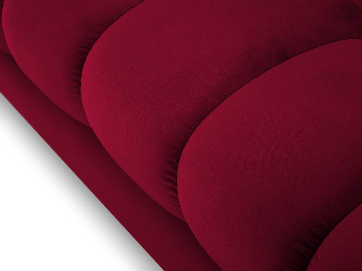Ecksofa rechts Bali von Cosmopolitan Design mit Récamière, Stoffbezug und Metallbeinen