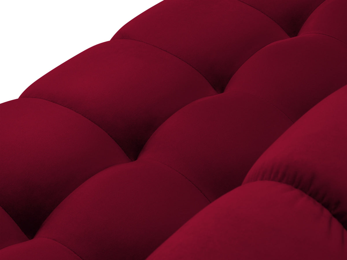 Ecksofa rechts Bali von Cosmopolitan Design mit Récamière, Stoffbezug und Metallbeinen