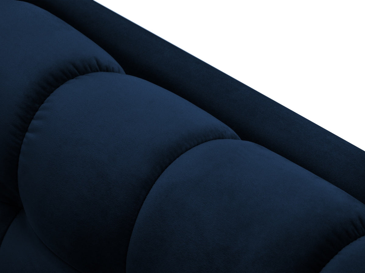 Ecksofa rechts Bali von Cosmopolitan Design mit Récamière, Stoffbezug und Metallbeinen