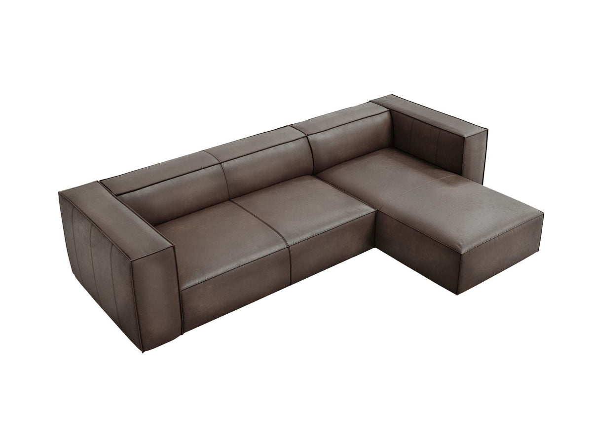 Turin Echtleder Ecksofa rechts 5 Sitzplätze 173cm von Cosmopolitan Design – Ansicht 2