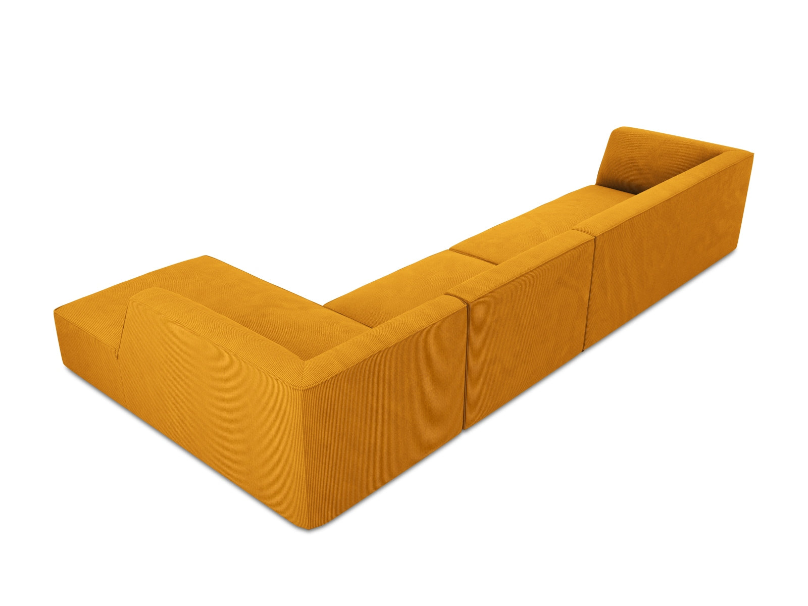 Oslo Modular Ecksofa rechts 5 Sitzer in Yellow präsentiert im Onlineshop von KAQTU Design AG. Ecksofa rechts ist von Cosmopolitan Design