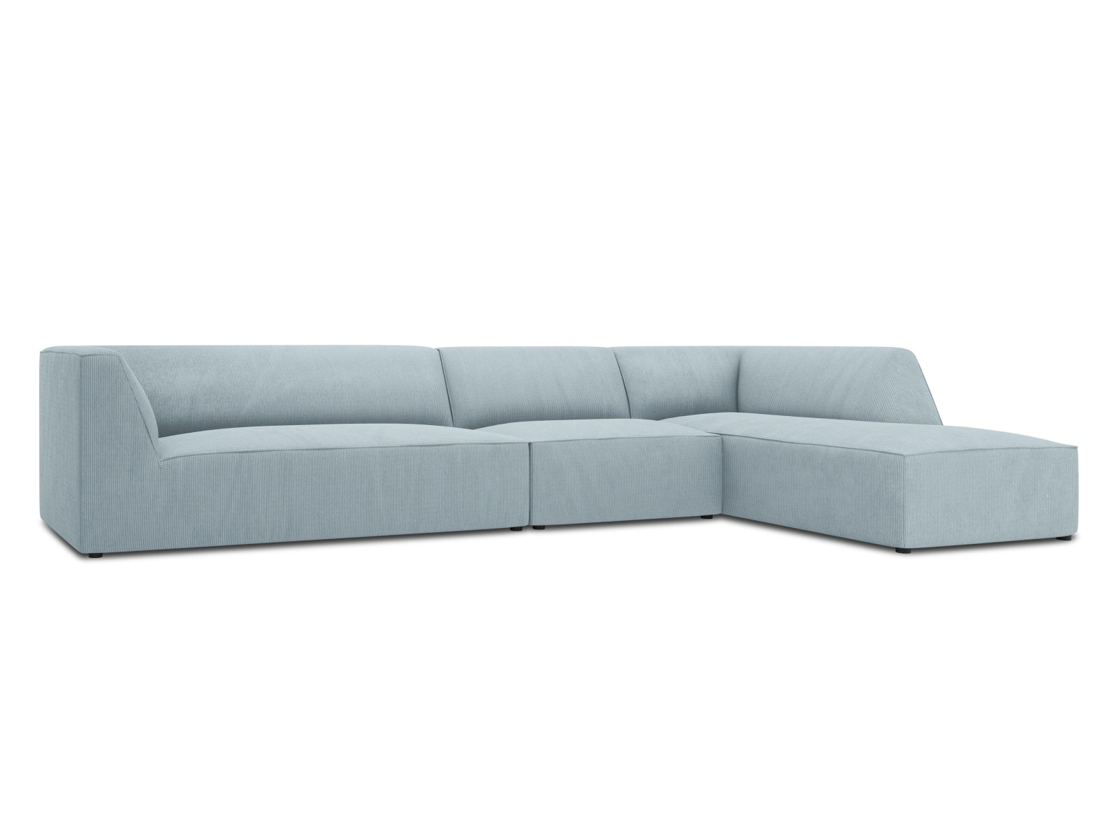 Oslo Modular Ecksofa rechts 5 Sitzer in Light Blue präsentiert im Onlineshop von KAQTU Design AG. Ecksofa rechts ist von Cosmopolitan Design