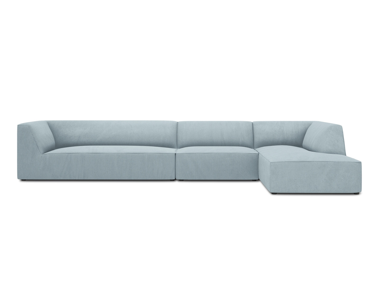Oslo Modular Ecksofa rechts 5 Sitzer in Light Blue präsentiert im Onlineshop von KAQTU Design AG. Ecksofa rechts ist von Cosmopolitan Design
