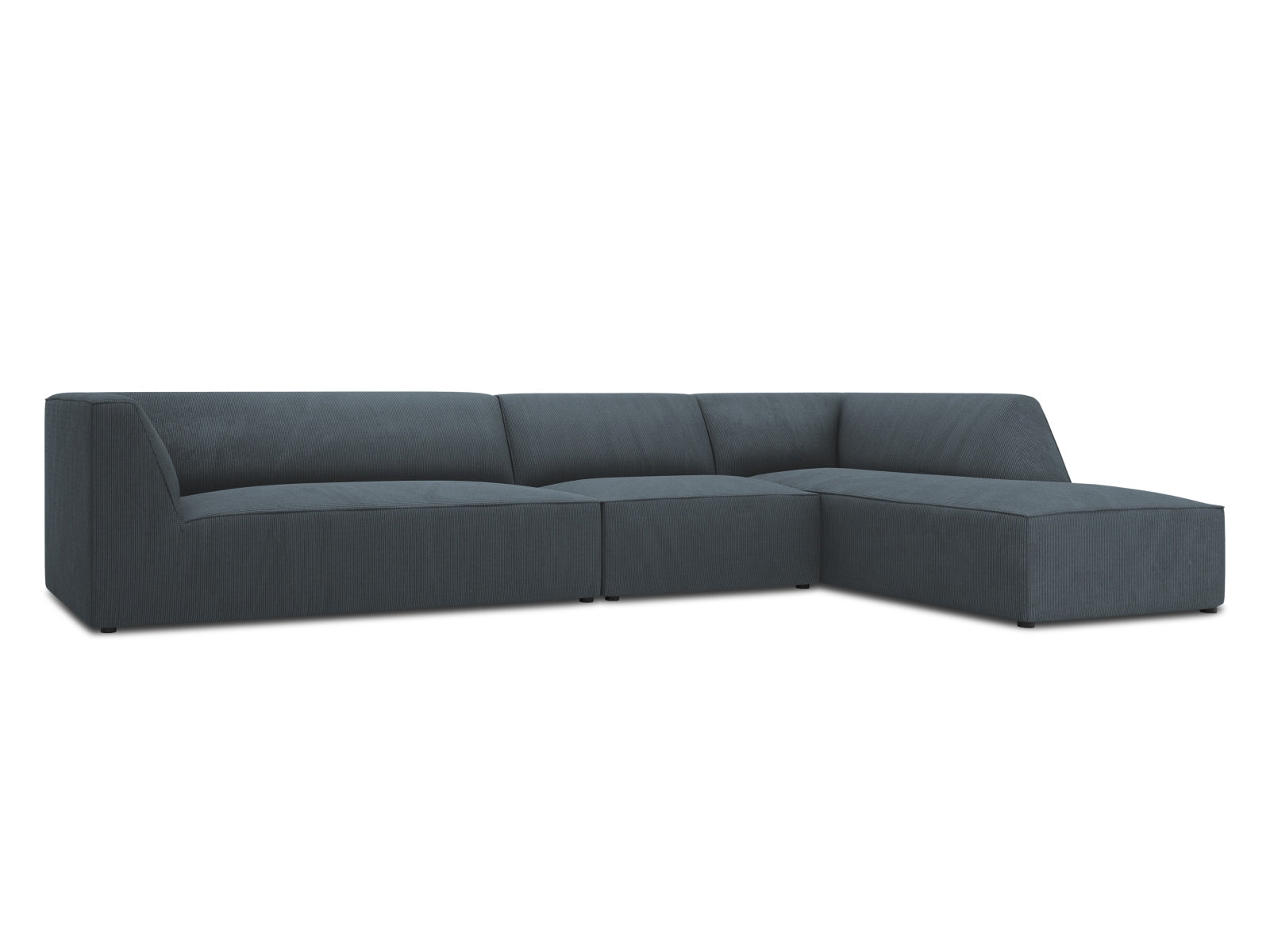 Oslo Modular Ecksofa rechts 5 Sitzer in Blue präsentiert im Onlineshop von KAQTU Design AG. Ecksofa rechts ist von Cosmopolitan Design