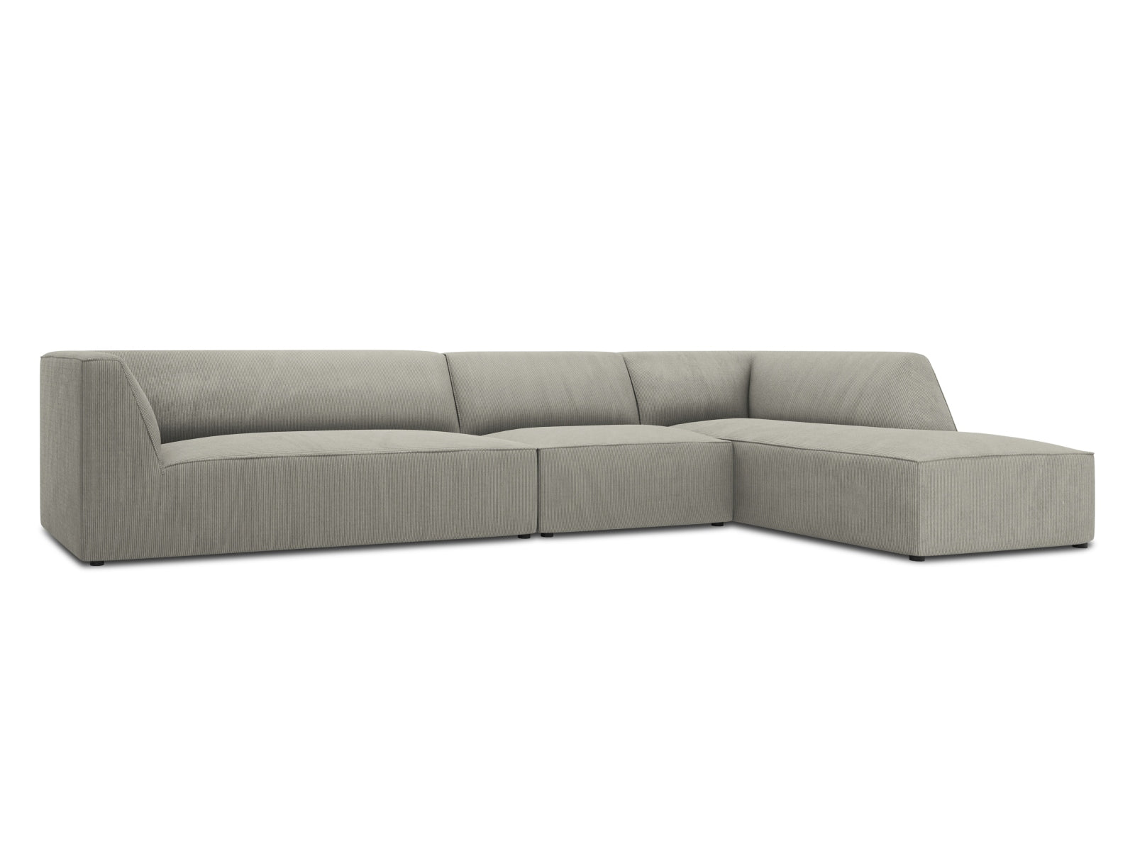 Oslo Modular Ecksofa rechts 5 Sitzer in Light Grey präsentiert im Onlineshop von KAQTU Design AG. Ecksofa rechts ist von Cosmopolitan Design