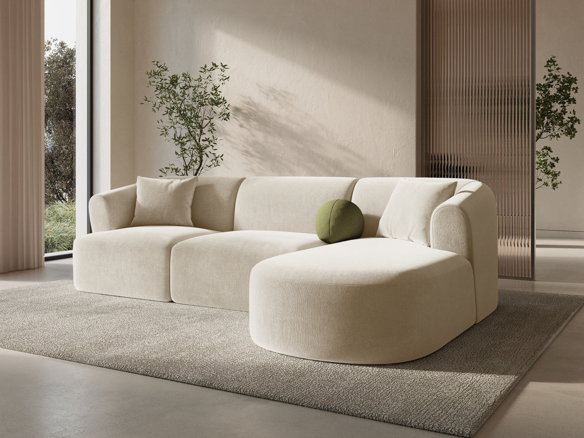 4-Sitzer Modular Ecksofa rechts Campi in Light Beige-Vogue präsentiert im Onlineshop von KAQTU Design AG. Ecksofa rechts ist von Cosmopolitan Design