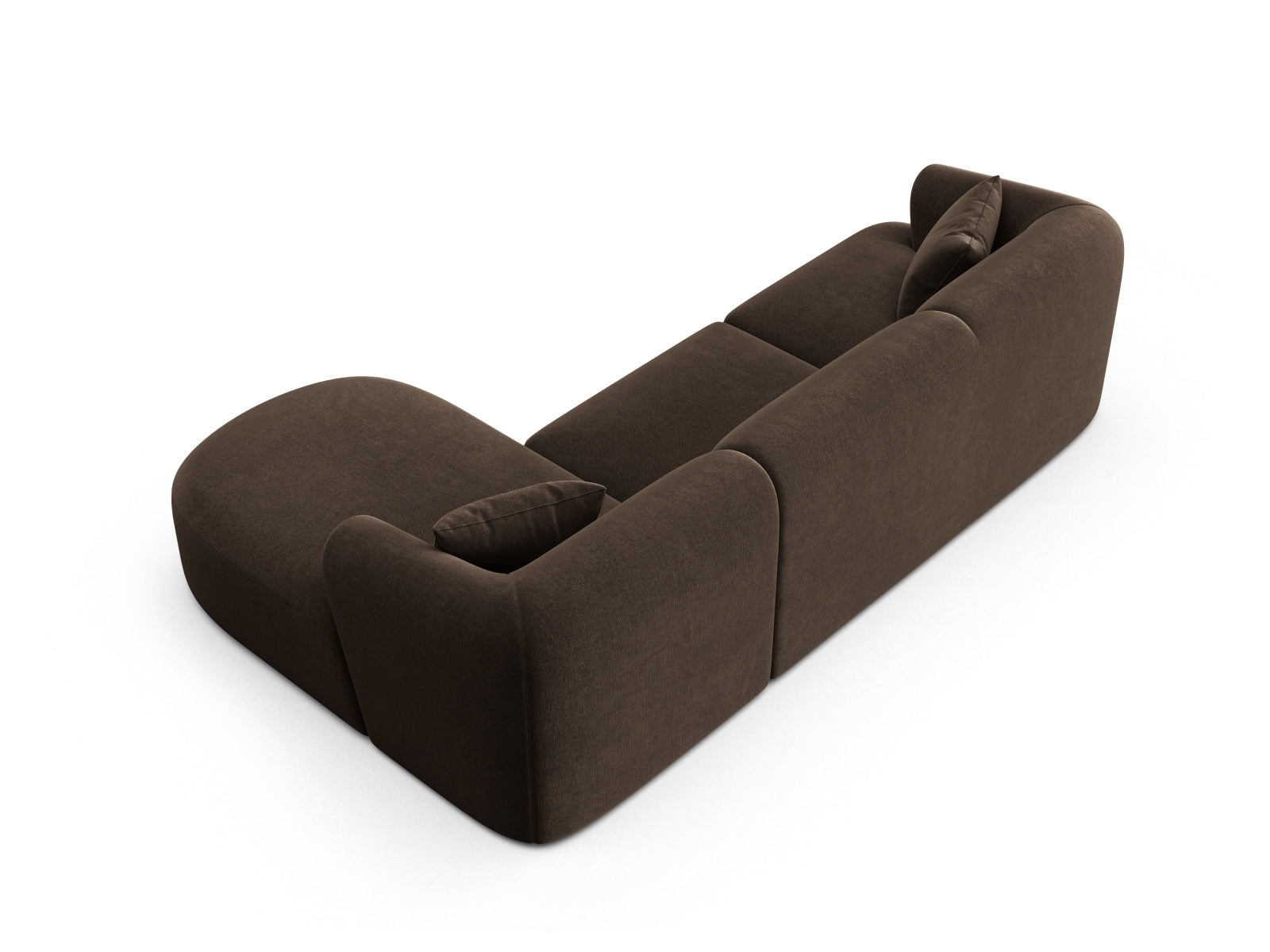 Erleben Sie das elegante Campi Velour Modular Ecksofa rechts 4 Sitzer von Cosmopolitan Design – ideal für Ihr modernes Zuhause, flexibel und komfortabel.