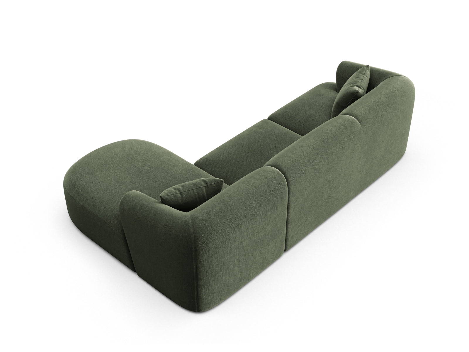 Erleben Sie das elegante Campi Velour Modular Ecksofa rechts 4 Sitzer von Cosmopolitan Design – ideal für Ihr modernes Zuhause, flexibel und komfortabel.