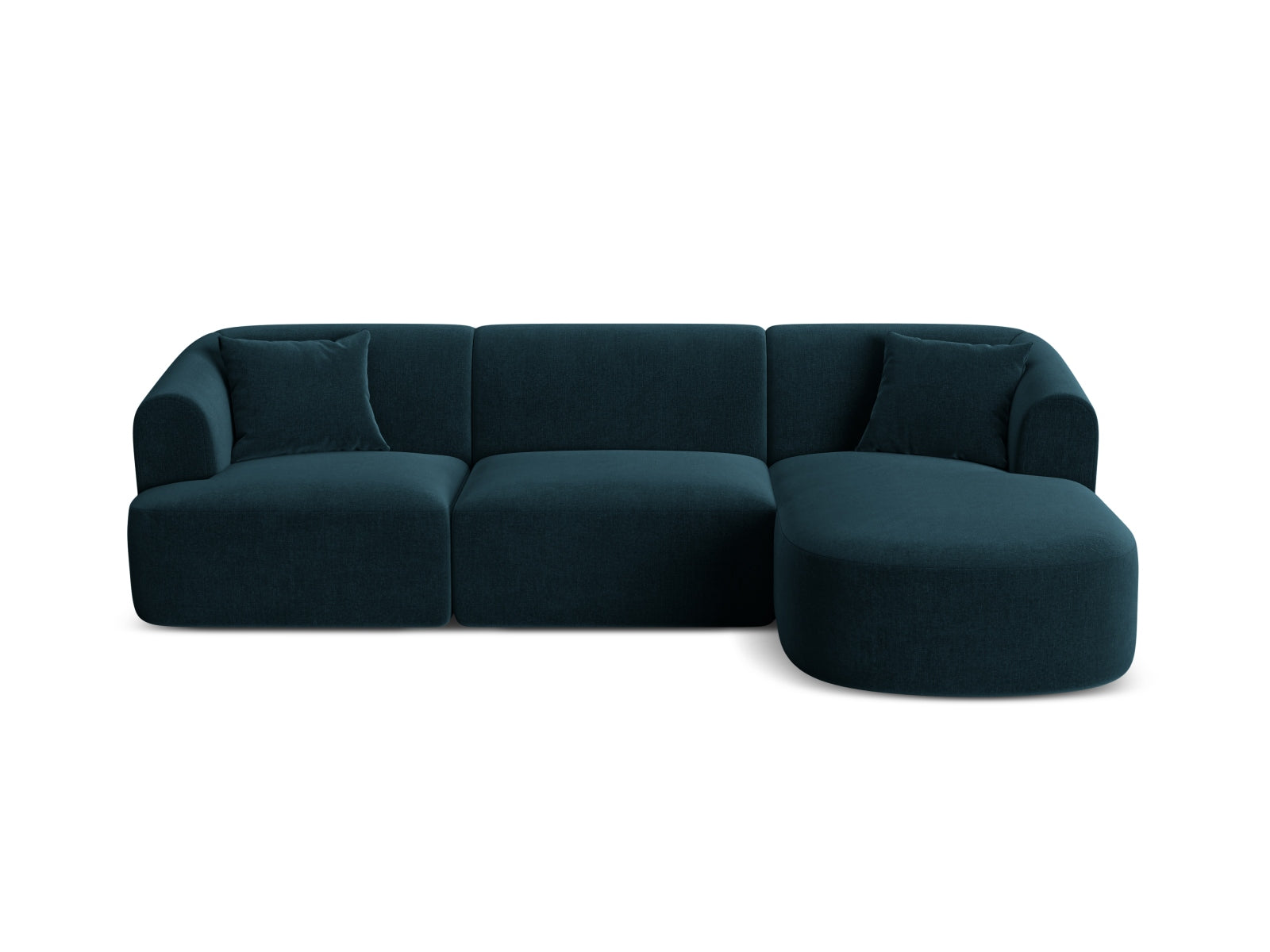 Campi Velour Modular Ecksofa rechts 4 Sitzer in Deep Petrol präsentiert im Onlineshop von KAQTU Design AG. Ecksofa rechts ist von Cosmopolitan Design