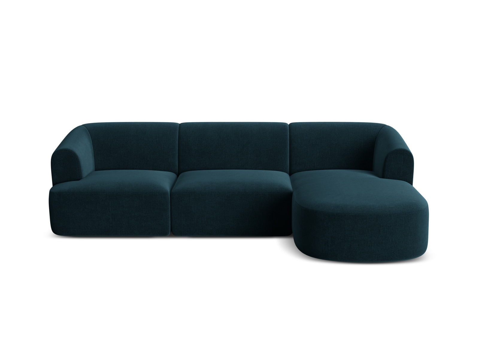 Entdecken Sie das stilvolle Campi Velour Modular Ecksofa rechts 4 Sitzer von Cosmopolitan Design – perfekt für Ihr modernes Wohnzimmer, flexibel und bequem.