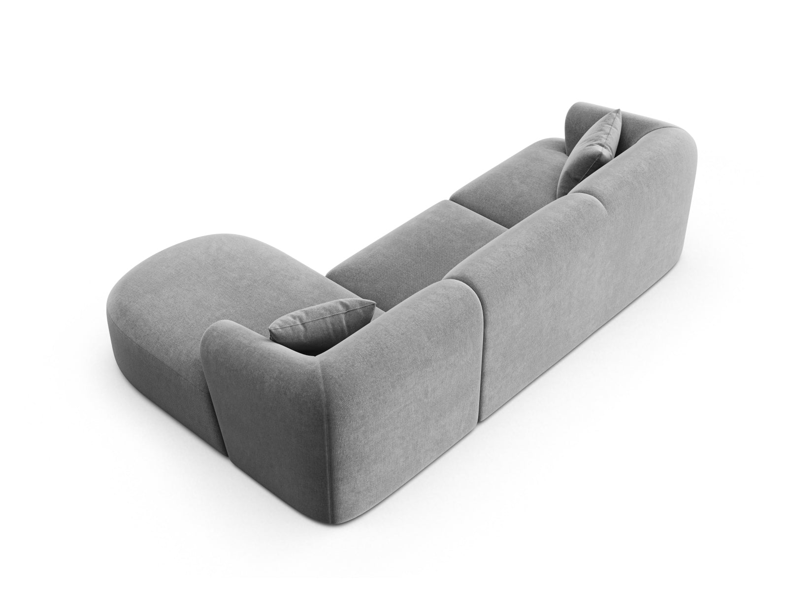 Erleben Sie das elegante Campi Velour Modular Ecksofa rechts 4 Sitzer von Cosmopolitan Design – ideal für Ihr modernes Zuhause, flexibel und komfortabel.