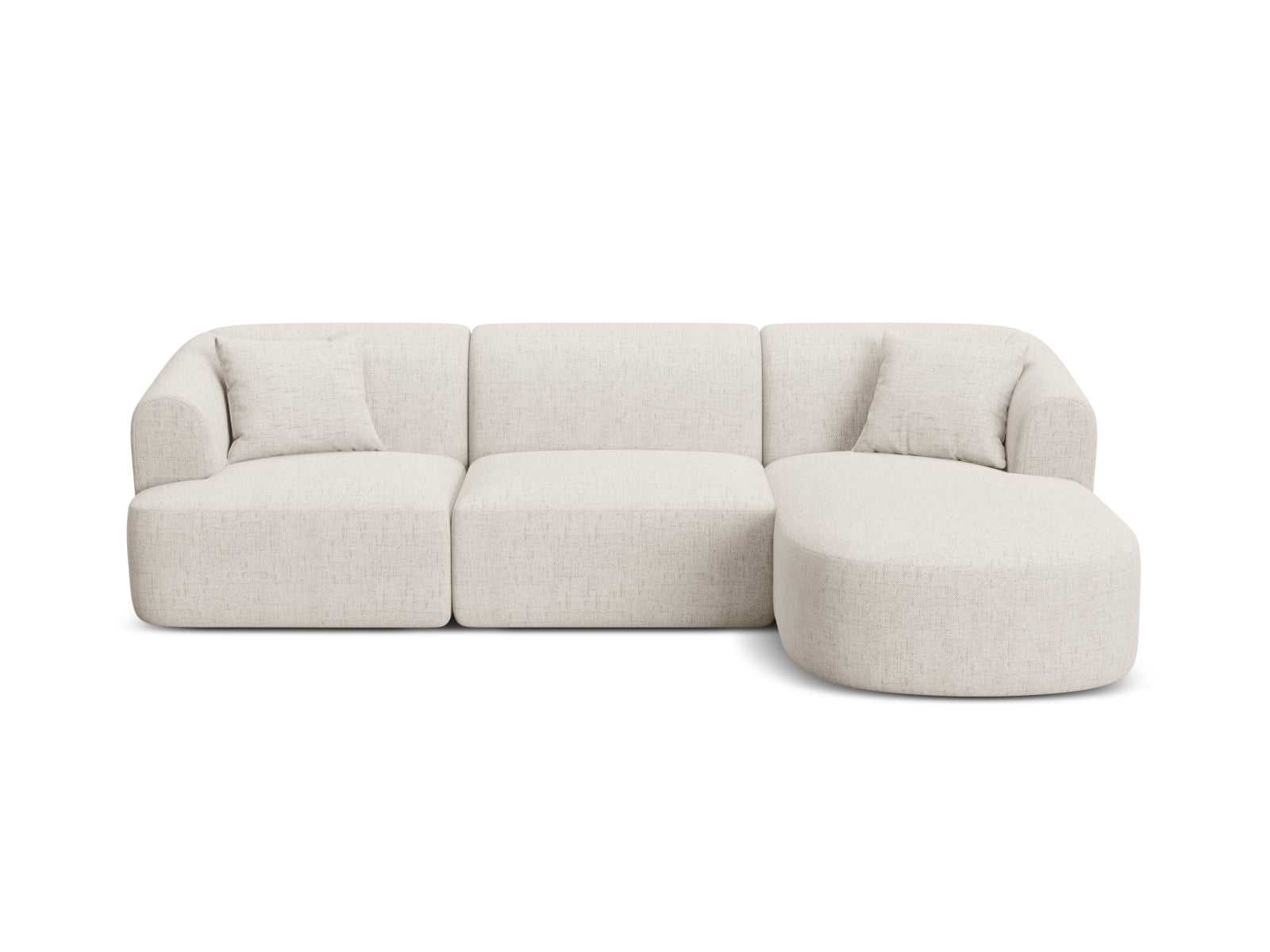 Campi Modular Ecksofa rechts 4 Sitzer in Light Beige präsentiert im Onlineshop von KAQTU Design AG. Ecksofa rechts ist von Cosmopolitan Design