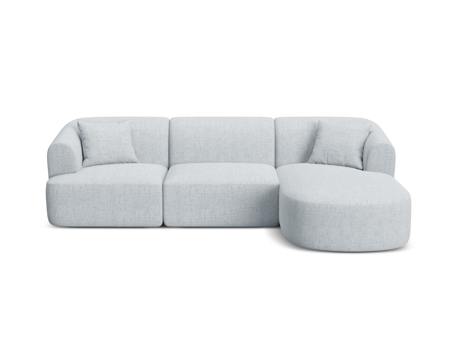 Campi Modular Ecksofa rechts 4 Sitzer in Light Grey präsentiert im Onlineshop von KAQTU Design AG. Ecksofa rechts ist von Cosmopolitan Design
