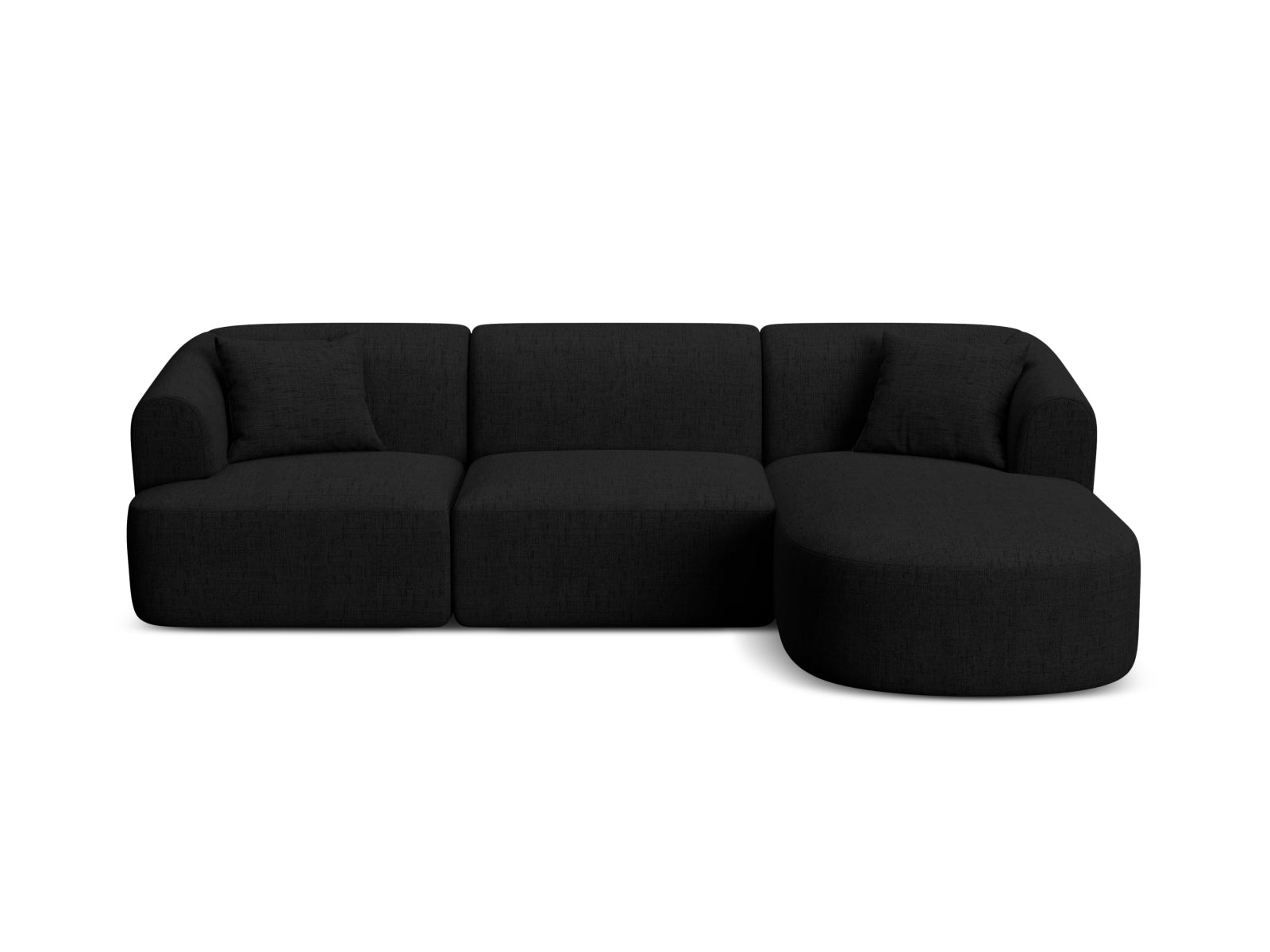 Campi Modular Ecksofa rechts 4 Sitzer in Black präsentiert im Onlineshop von KAQTU Design AG. Ecksofa rechts ist von Cosmopolitan Design