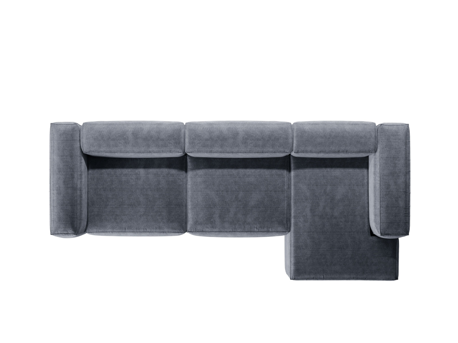 Entdecken Sie das elegante Bergamo Modular Ecksofa rechts 4 Sitzer von Cosmopolitan Design – perfekt für Ihr modernes Wohnzimmer und gemütliche Abende!
