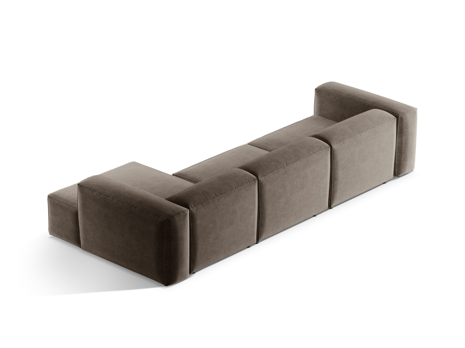 Entdecken Sie das elegante Bergamo Modular Ecksofa rechts 4 Sitzer von Cosmopolitan Design – perfekt für Ihr modernes Wohnzimmer und gemütliche Abende!