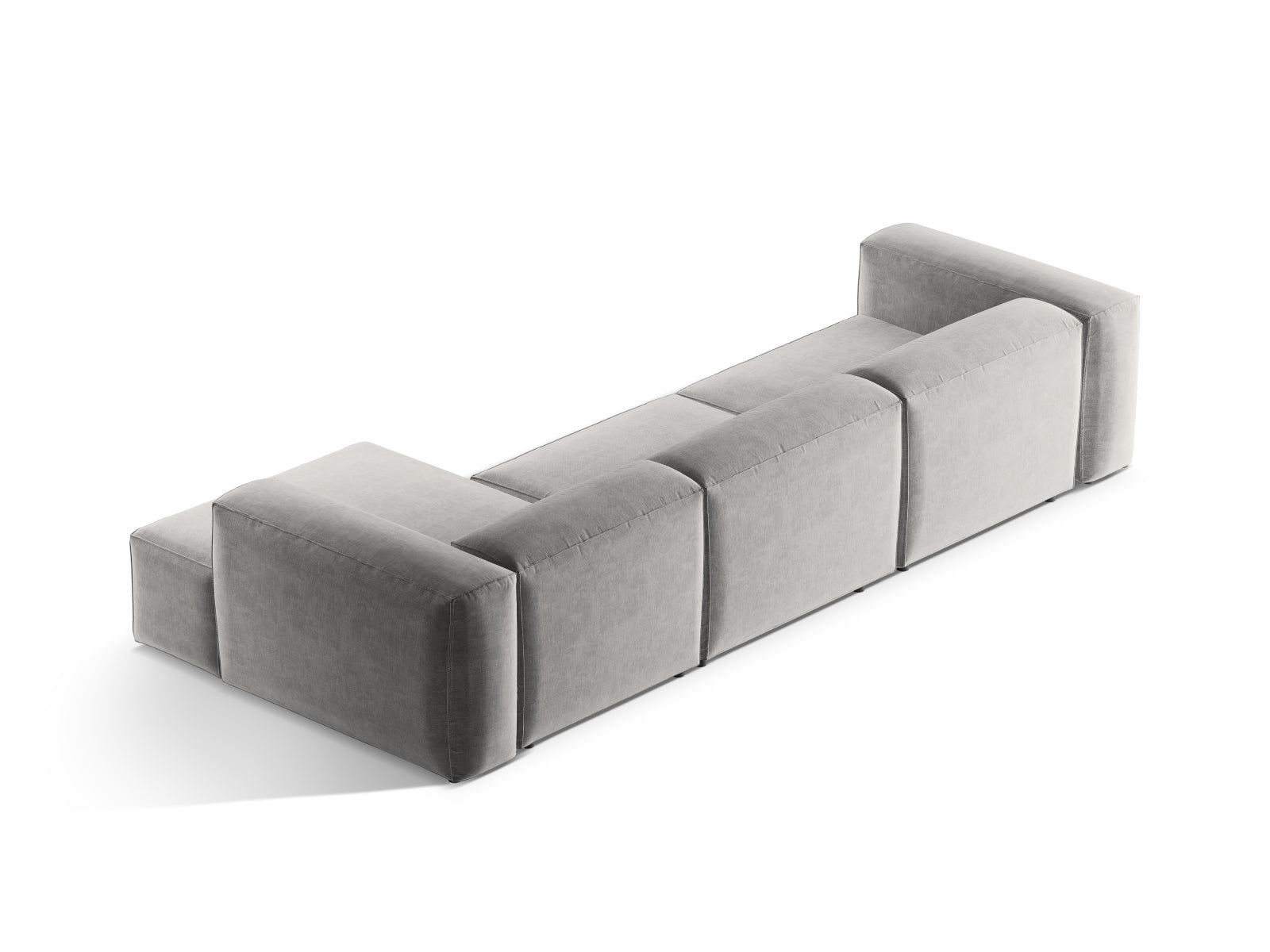 Entdecken Sie das elegante Bergamo Modular Ecksofa rechts 4 Sitzer von Cosmopolitan Design – perfekt für Ihr modernes Wohnzimmer und gemütliche Abende!