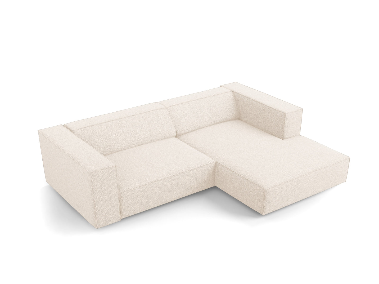 Arendal Ecksofa rechts 3 Sitzer in Light Beige präsentiert im Onlineshop von KAQTU Design AG. Ecksofa rechts ist von Cosmopolitan Design