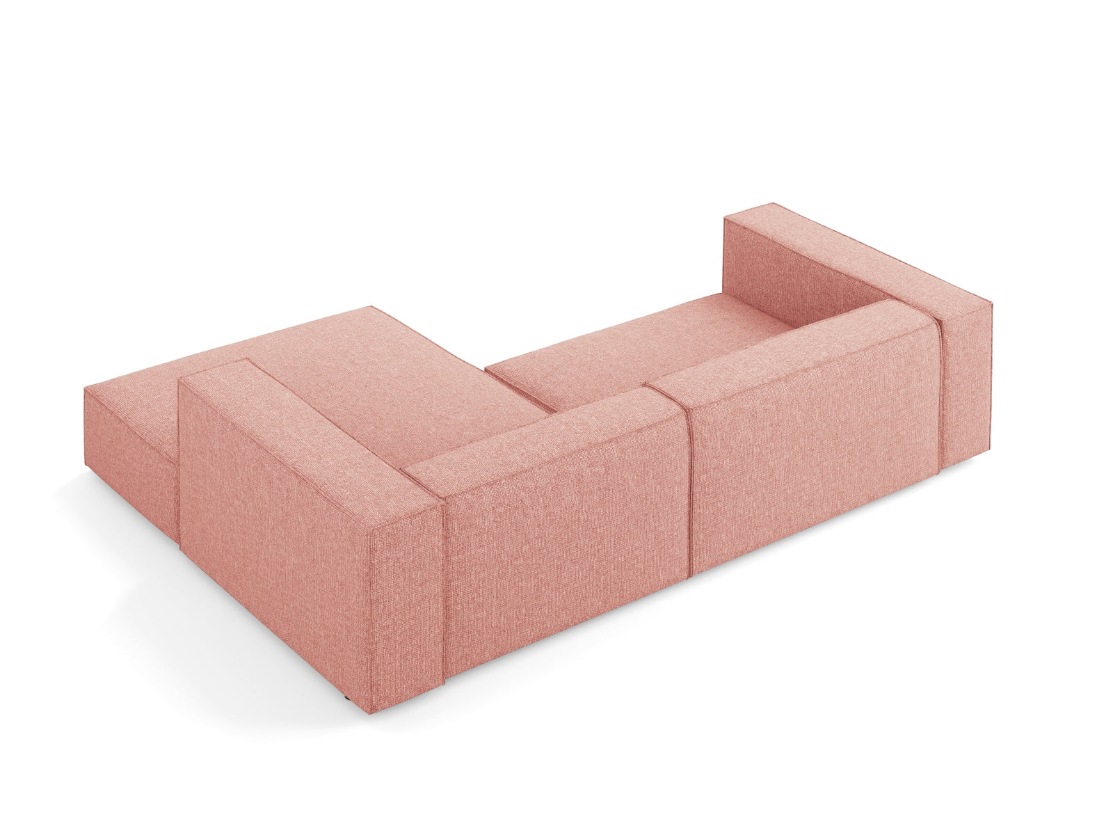 Arendal Ecksofa rechts 3 Sitzer in Pink präsentiert im Onlineshop von KAQTU Design AG. Ecksofa rechts ist von Cosmopolitan Design