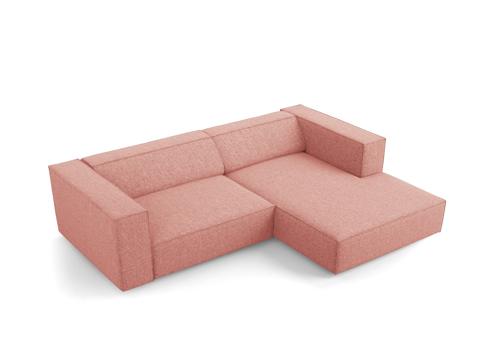 Arendal Ecksofa rechts 3 Sitzer in Pink präsentiert im Onlineshop von KAQTU Design AG. Ecksofa rechts ist von Cosmopolitan Design