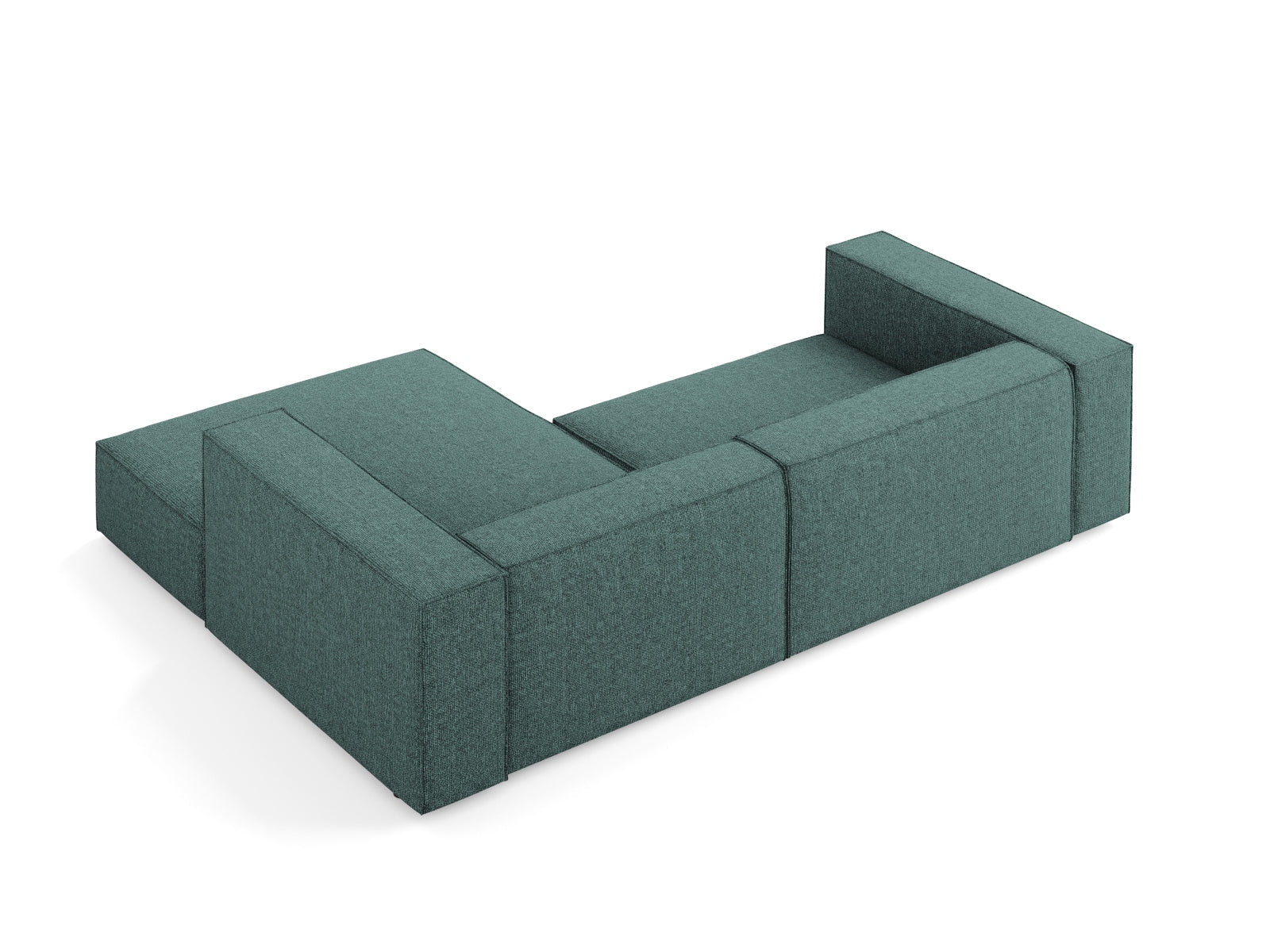 Arendal Ecksofa rechts 3 Sitzer in Petrol präsentiert im Onlineshop von KAQTU Design AG. Ecksofa rechts ist von Cosmopolitan Design