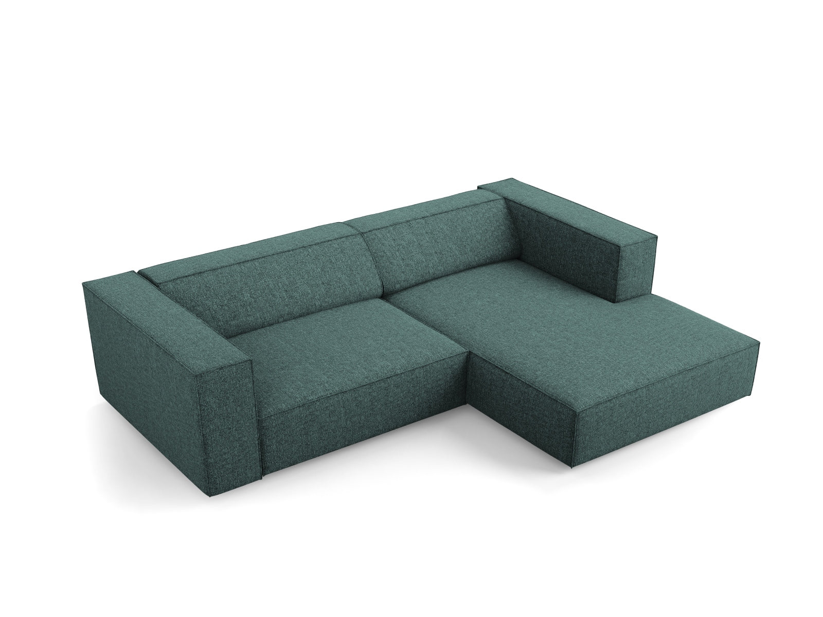 Arendal Ecksofa rechts 3 Sitzer in Petrol präsentiert im Onlineshop von KAQTU Design AG. Ecksofa rechts ist von Cosmopolitan Design