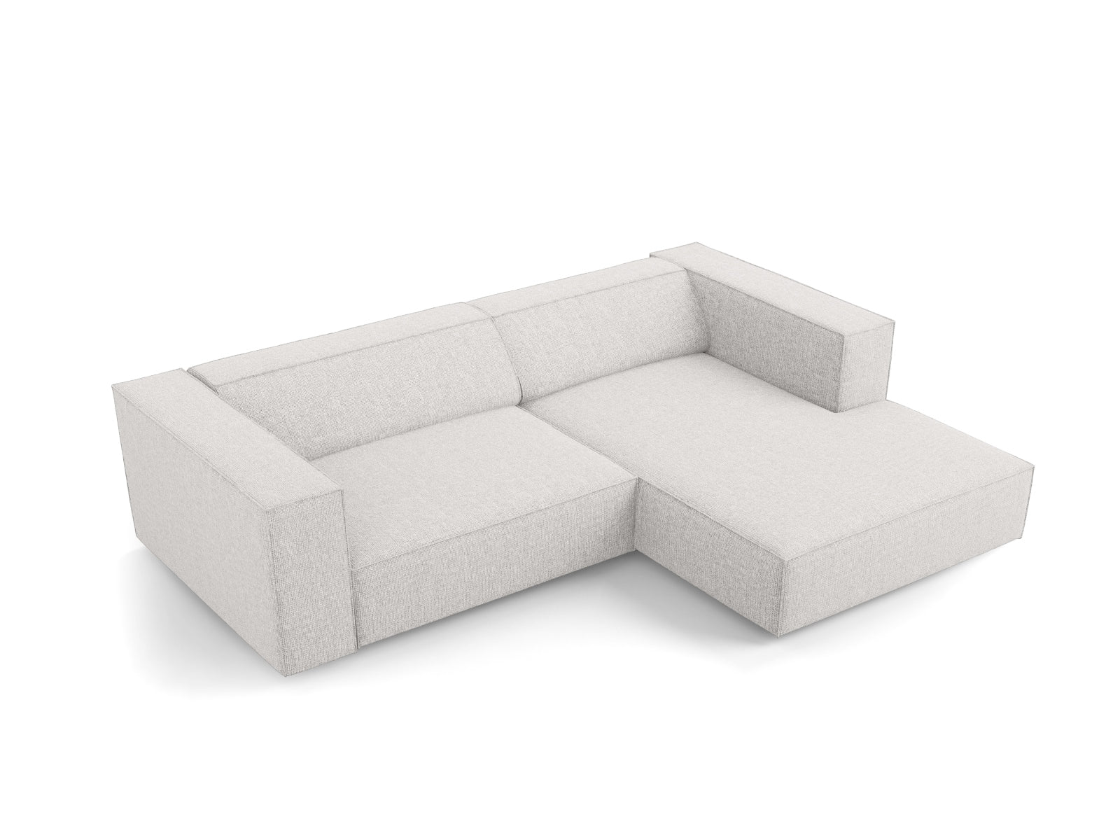 Arendal Ecksofa rechts 3 Sitzer in Light Grey präsentiert im Onlineshop von KAQTU Design AG. Ecksofa rechts ist von Cosmopolitan Design