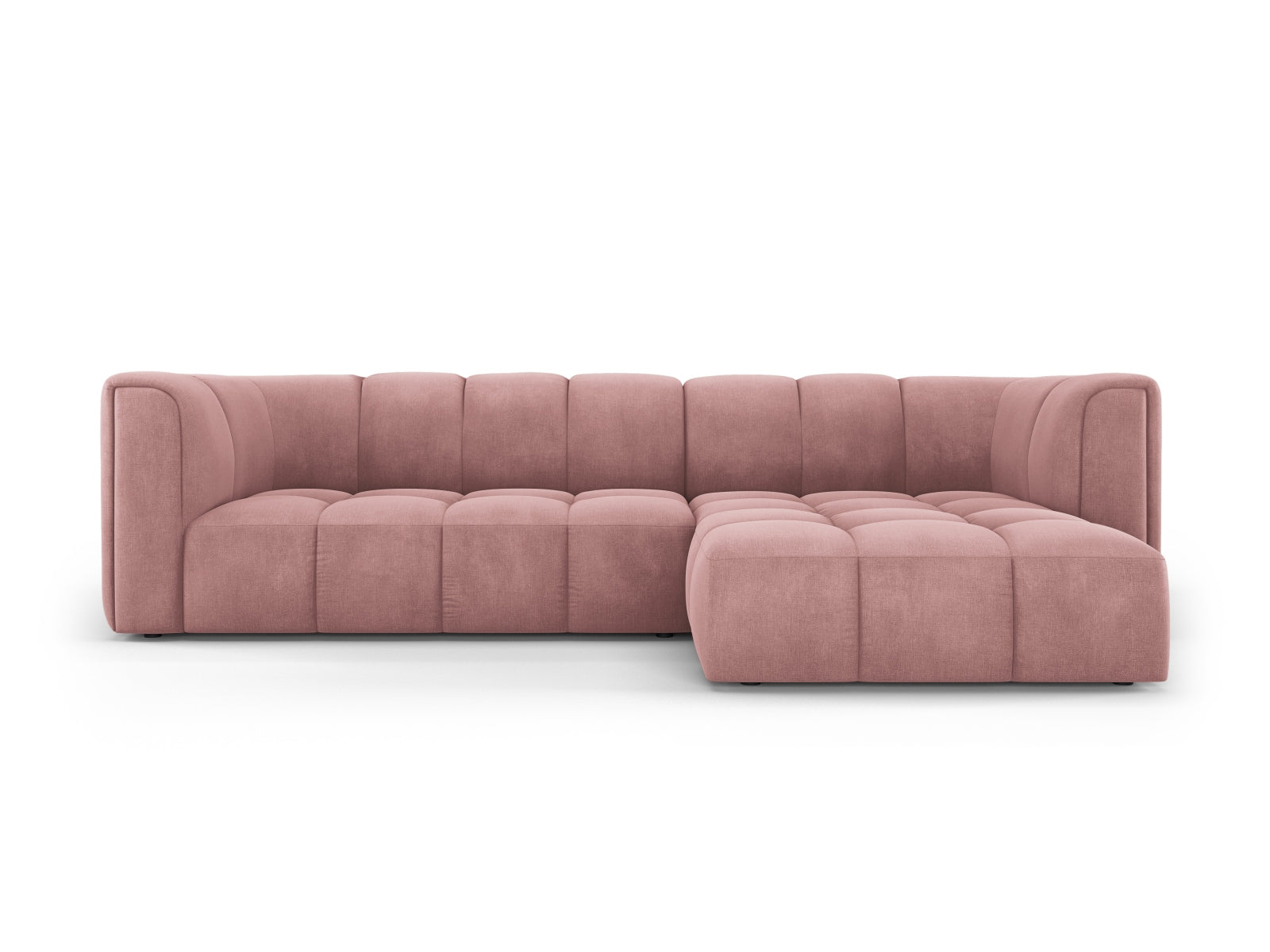 3-Sitzer Ecksofa rechts Moritz in Pink-Rebel präsentiert im Onlineshop von KAQTU Design AG. Ecksofa rechts ist von Cosmopolitan Design