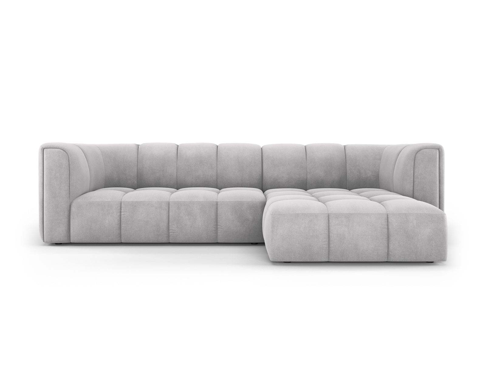 3-Sitzer Ecksofa rechts Moritz in Light Grey-Rebel präsentiert im Onlineshop von KAQTU Design AG. Ecksofa rechts ist von Cosmopolitan Design