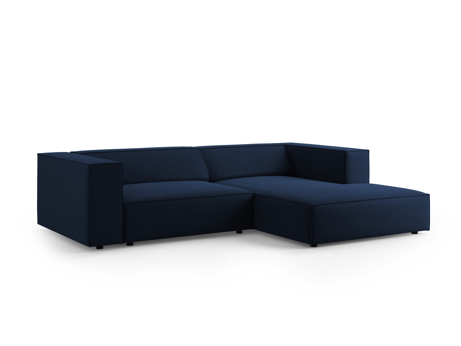 Arendal Velour Ecksofa rechts 3 Sitzer in Royal Blue präsentiert im Onlineshop von KAQTU Design AG. Ecksofa rechts ist von Cosmopolitan Design
