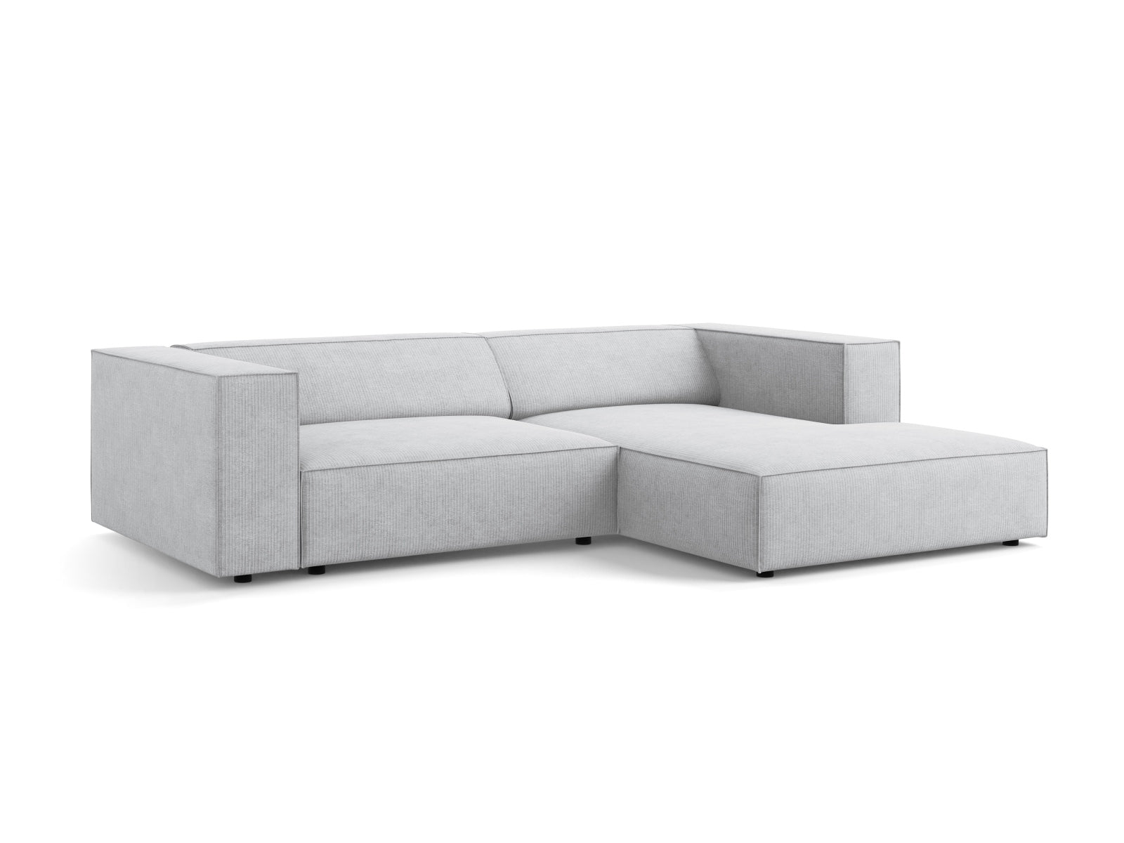Arendal Ecksofa rechts 3 Sitzer in Light Grey präsentiert im Onlineshop von KAQTU Design AG. Ecksofa rechts ist von Cosmopolitan Design
