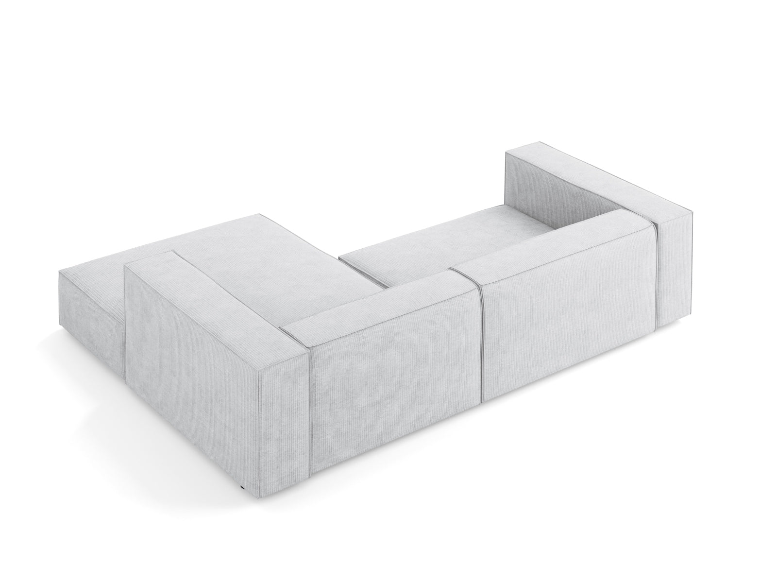 Arendal Ecksofa rechts 3 Sitzer in Light Grey präsentiert im Onlineshop von KAQTU Design AG. Ecksofa rechts ist von Cosmopolitan Design