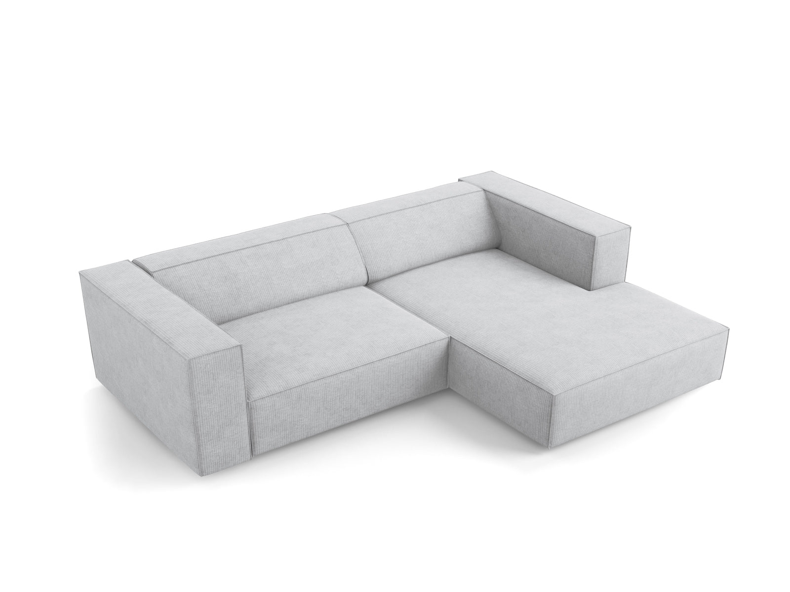Arendal Ecksofa rechts 3 Sitzer in Light Grey präsentiert im Onlineshop von KAQTU Design AG. Ecksofa rechts ist von Cosmopolitan Design