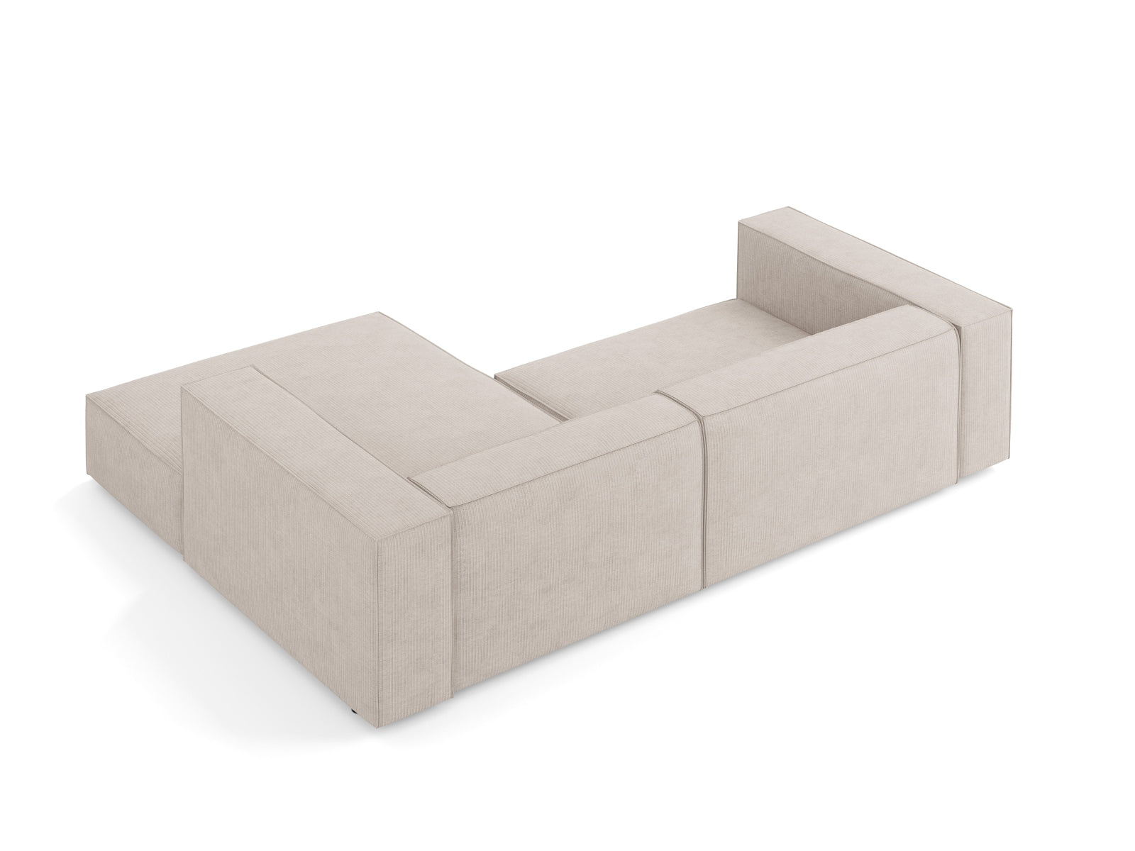 Arendal Ecksofa rechts 3 Sitzer in Dark Beige präsentiert im Onlineshop von KAQTU Design AG. Ecksofa rechts ist von Cosmopolitan Design