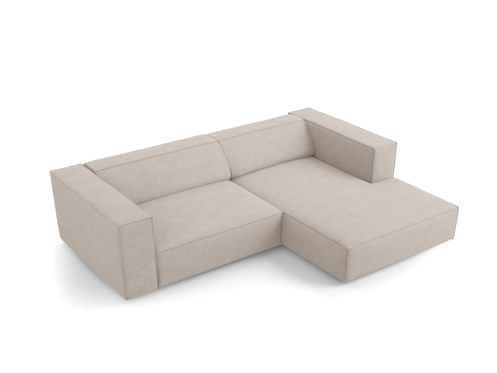 Arendal Ecksofa rechts 3 Sitzer in Dark Beige präsentiert im Onlineshop von KAQTU Design AG. Ecksofa rechts ist von Cosmopolitan Design