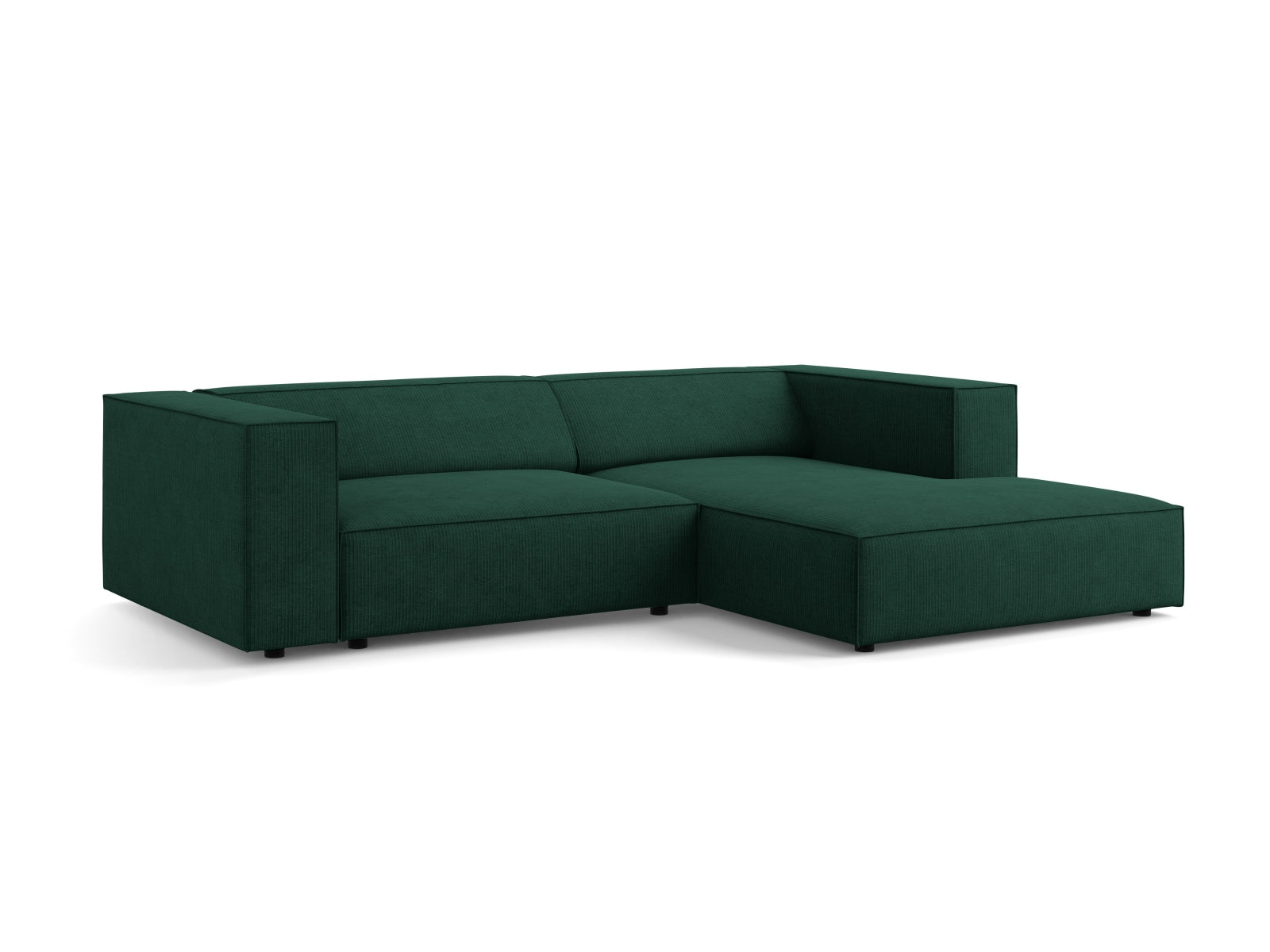 Arendal Ecksofa rechts 3 Sitzer in Bottle Green präsentiert im Onlineshop von KAQTU Design AG. Ecksofa rechts ist von Cosmopolitan Design