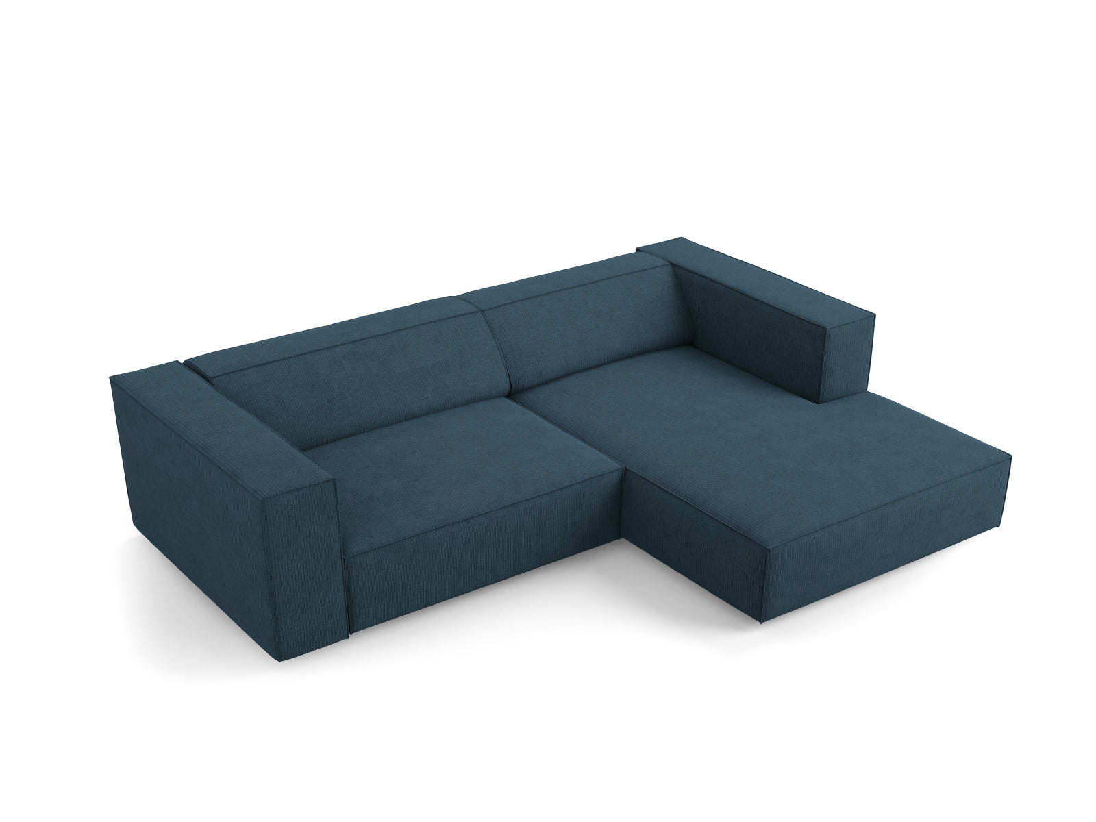 Arendal Ecksofa rechts 3 Sitzer in Navy Blue präsentiert im Onlineshop von KAQTU Design AG. Ecksofa rechts ist von Cosmopolitan Design