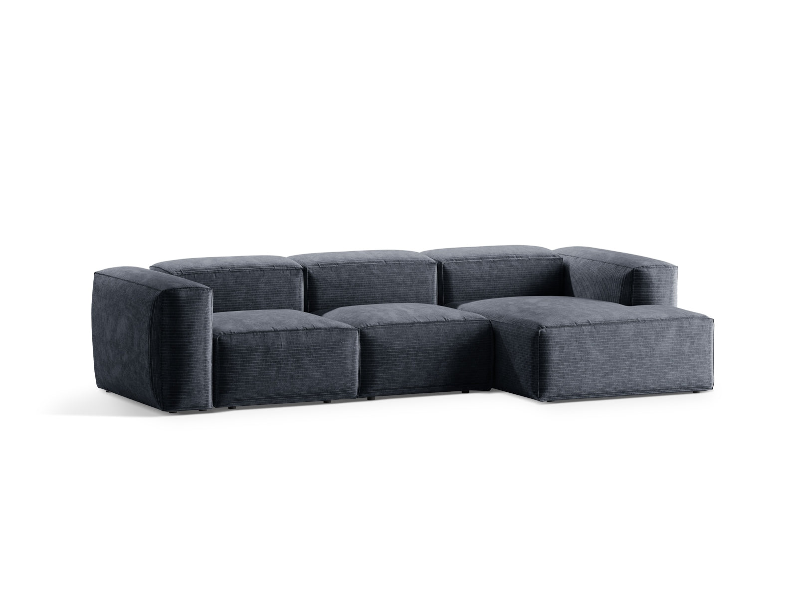 Entdecken Sie das Bergamo Modular Ecksofa rechts von Cosmopolitan Design – ein elegantes 3-Sitzer Sofa, das modernen Stil und höchsten Komfort bietet.