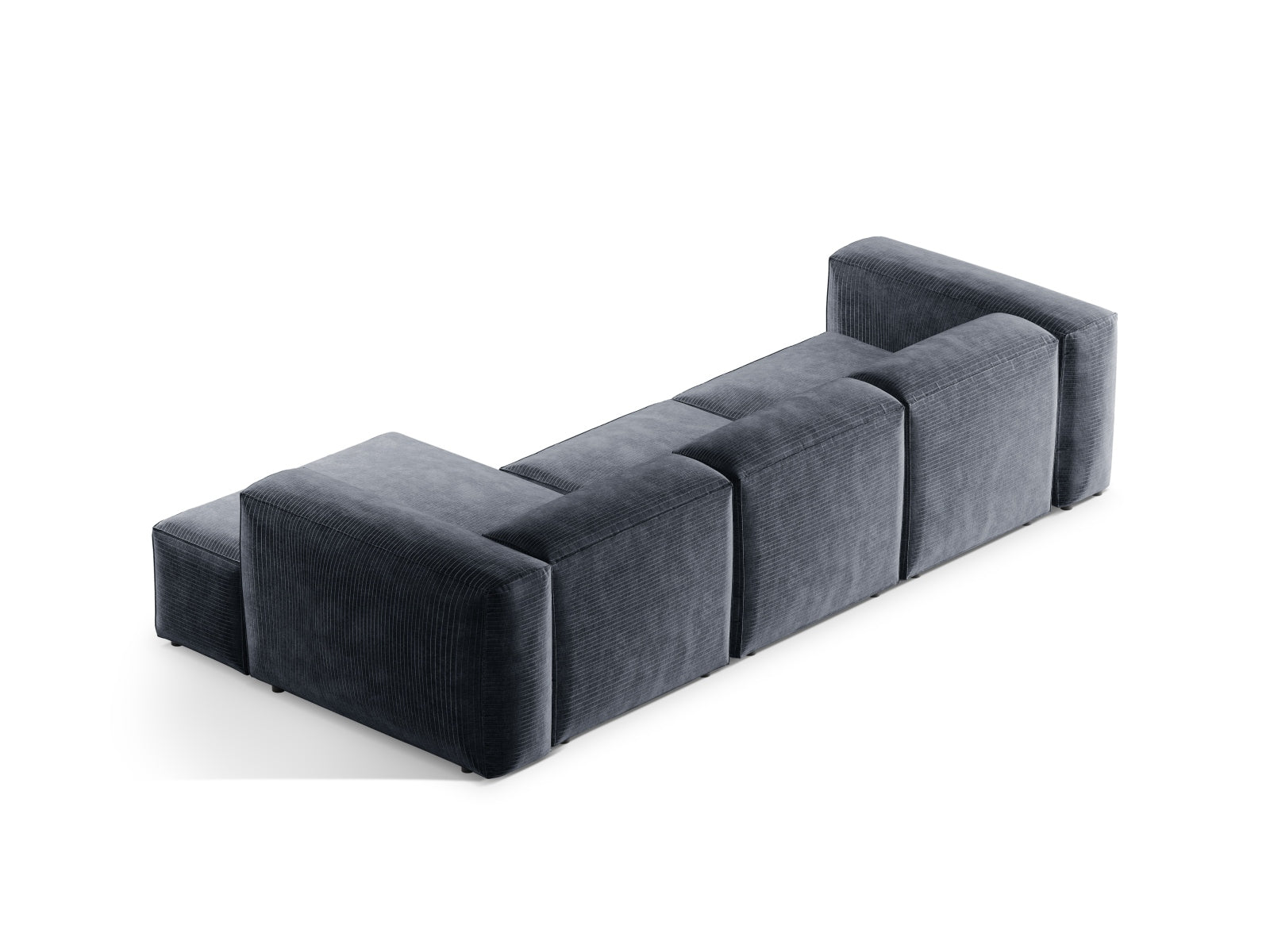 Erleben Sie das Bergamo Modular Ecksofa rechts von Cosmopolitan Design – ein stilvolles 3-Sitzer Sofa, das Komfort und modernes Design vereint.