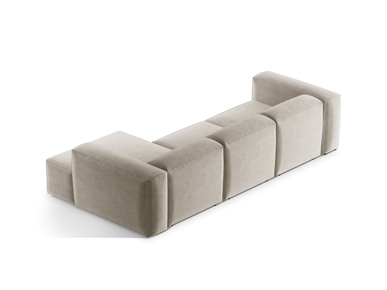 Entdecken Sie das Bergamo Modular Ecksofa rechts von Cosmopolitan Design – ein elegantes 3-Sitzer Sofa, das modernen Stil und höchsten Komfort bietet.