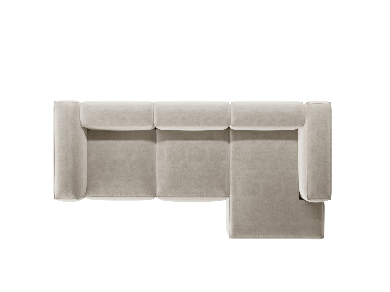 Erleben Sie das Bergamo Modular Ecksofa rechts von Cosmopolitan Design – ein stilvolles 3-Sitzer Sofa, das Komfort und modernes Design vereint.