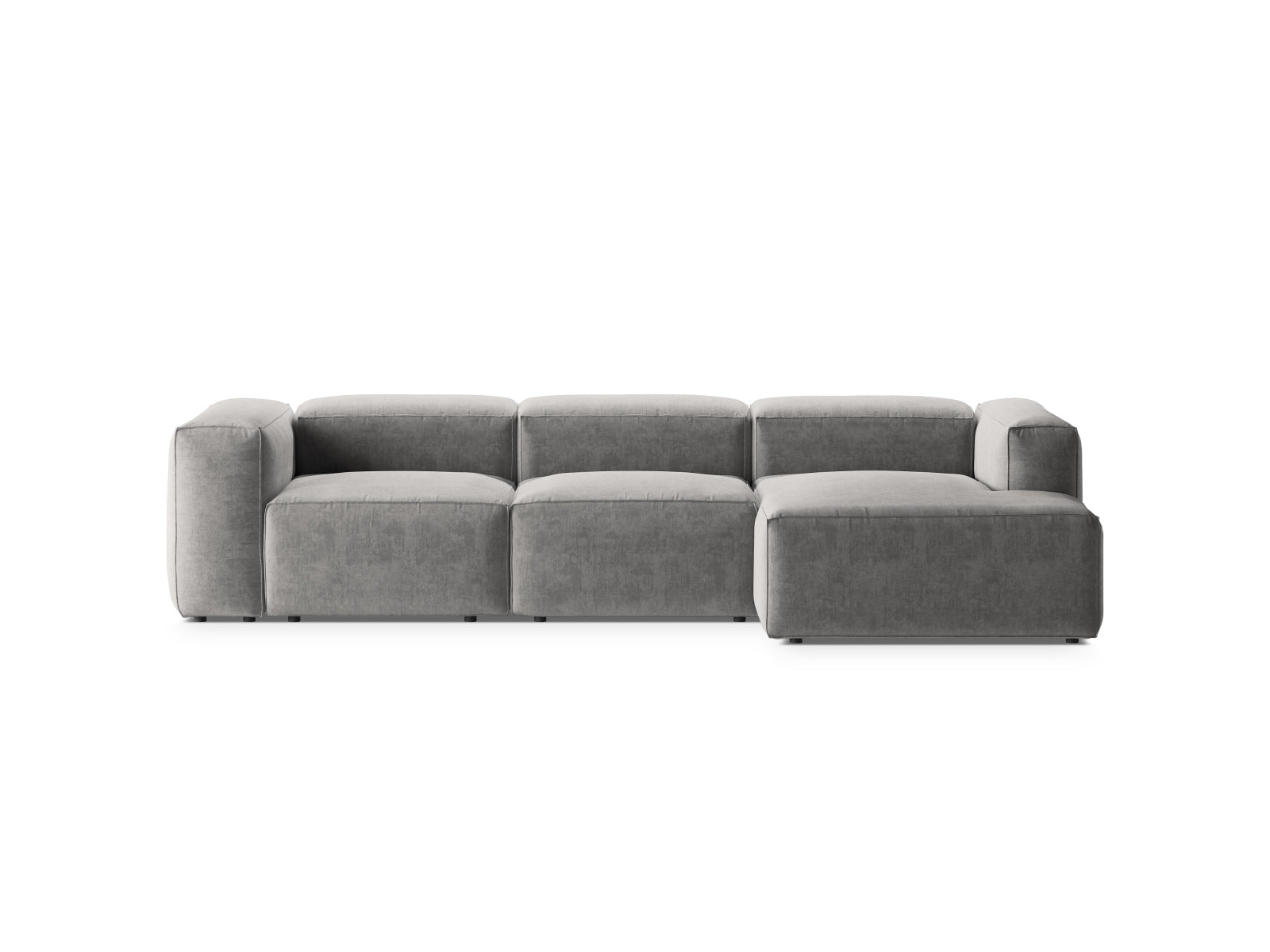 Bergamo Modular Ecksofa rechts 3 Sitzer in Light Grey präsentiert im Onlineshop von KAQTU Design AG. Ecksofa rechts ist von Cosmopolitan Design