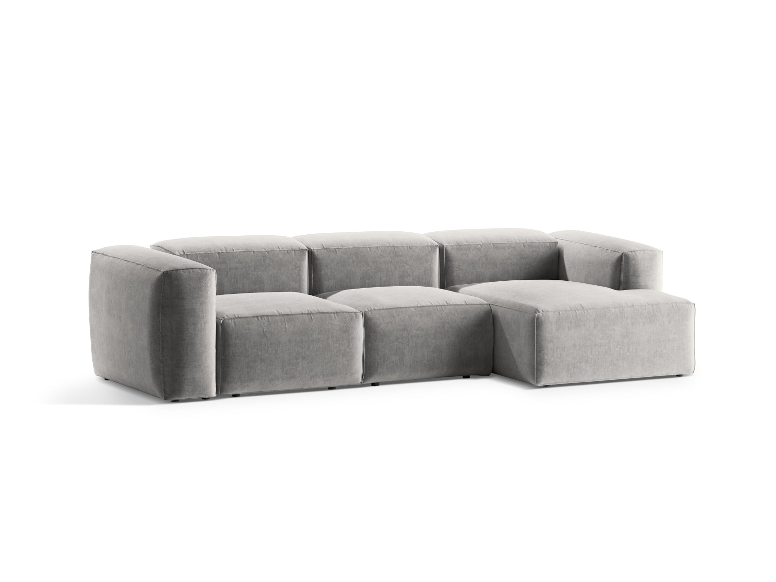 Erleben Sie das Bergamo Modular Ecksofa rechts von Cosmopolitan Design – ein stilvolles 3-Sitzer Sofa, das Komfort und modernes Design vereint.